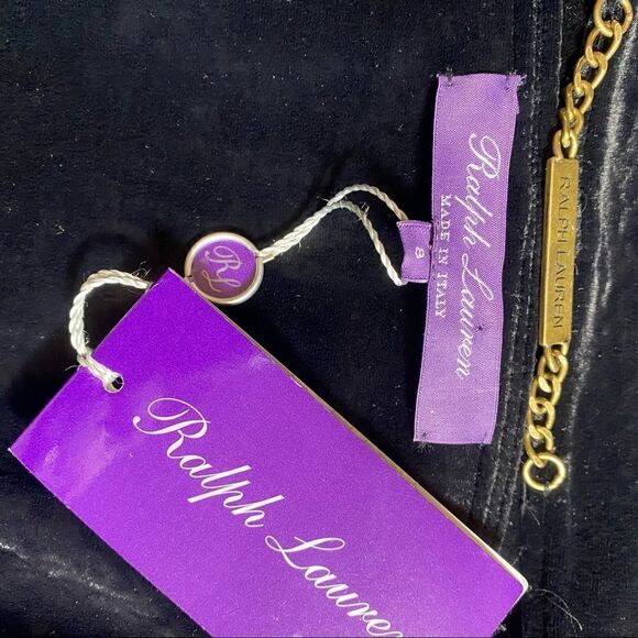 Ralph Lauren Fall ‘16 Runway Collection Black Suede & Velvet Fringed Moto Jacket - Picture 2 of 16